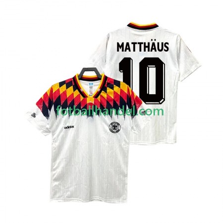 Herre Fotballdrakter Tyskland MATTHAUS 10 Hjemme Retro 1994 Kortermet